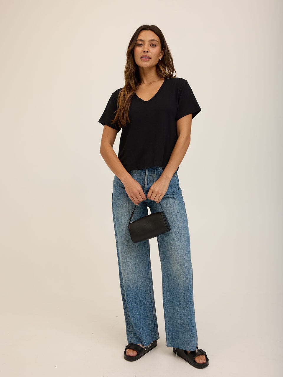 Core Modal Terry V Neck Tee