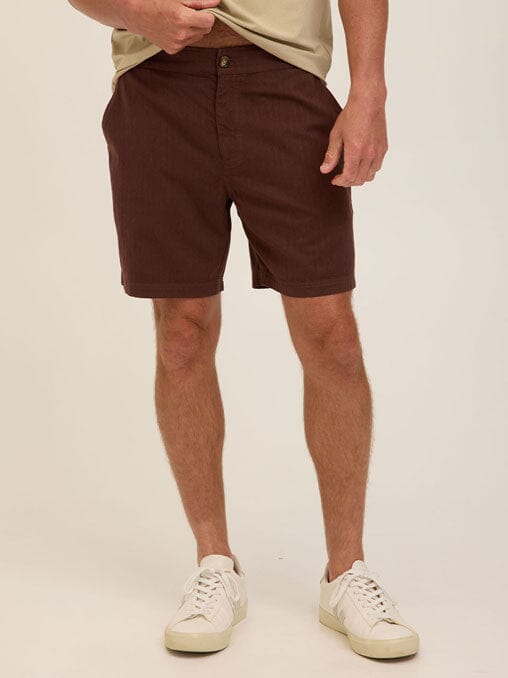 Dylan Herringbone Twill Short