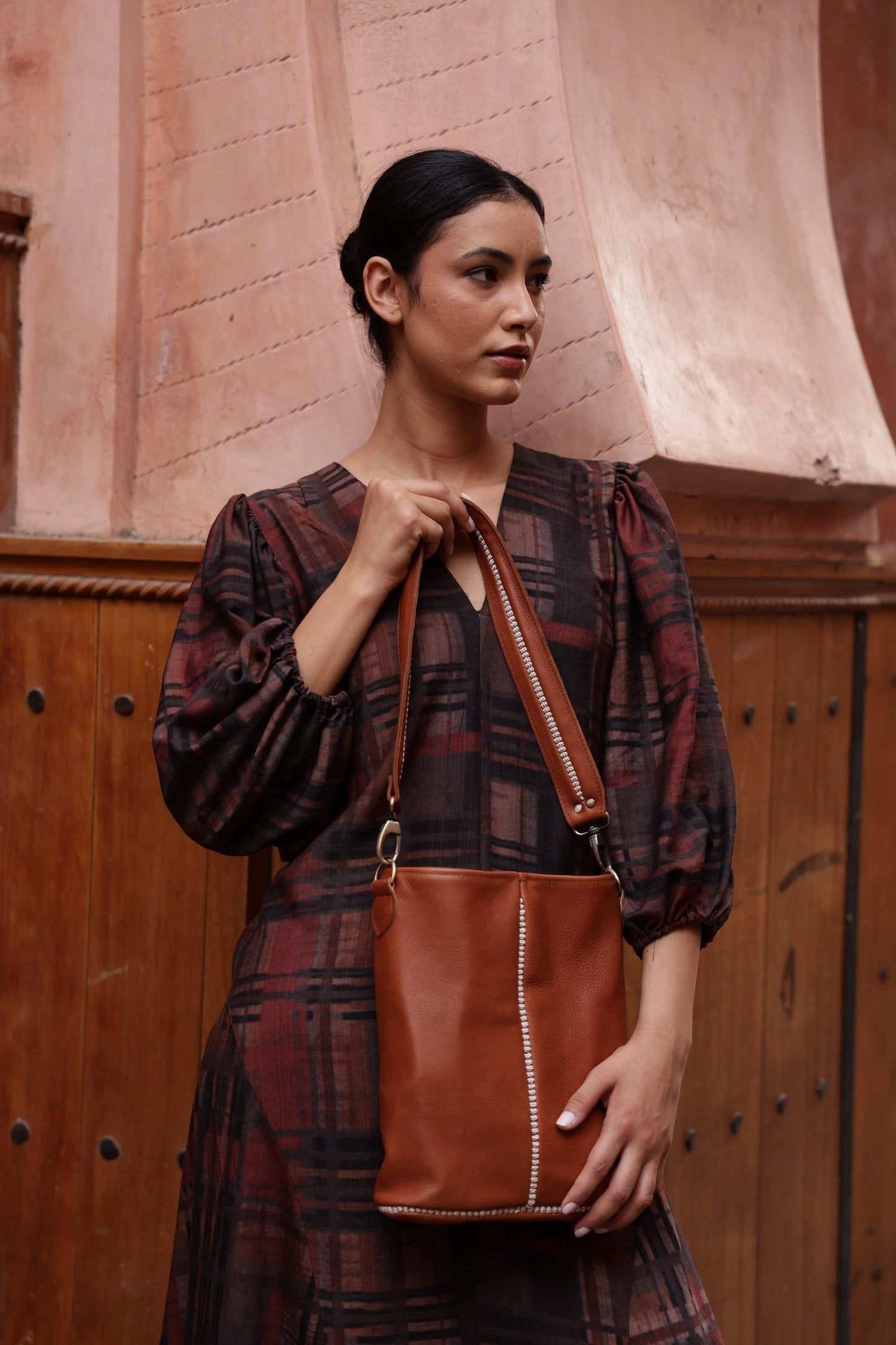 Sabra Leather Shoulder Bag