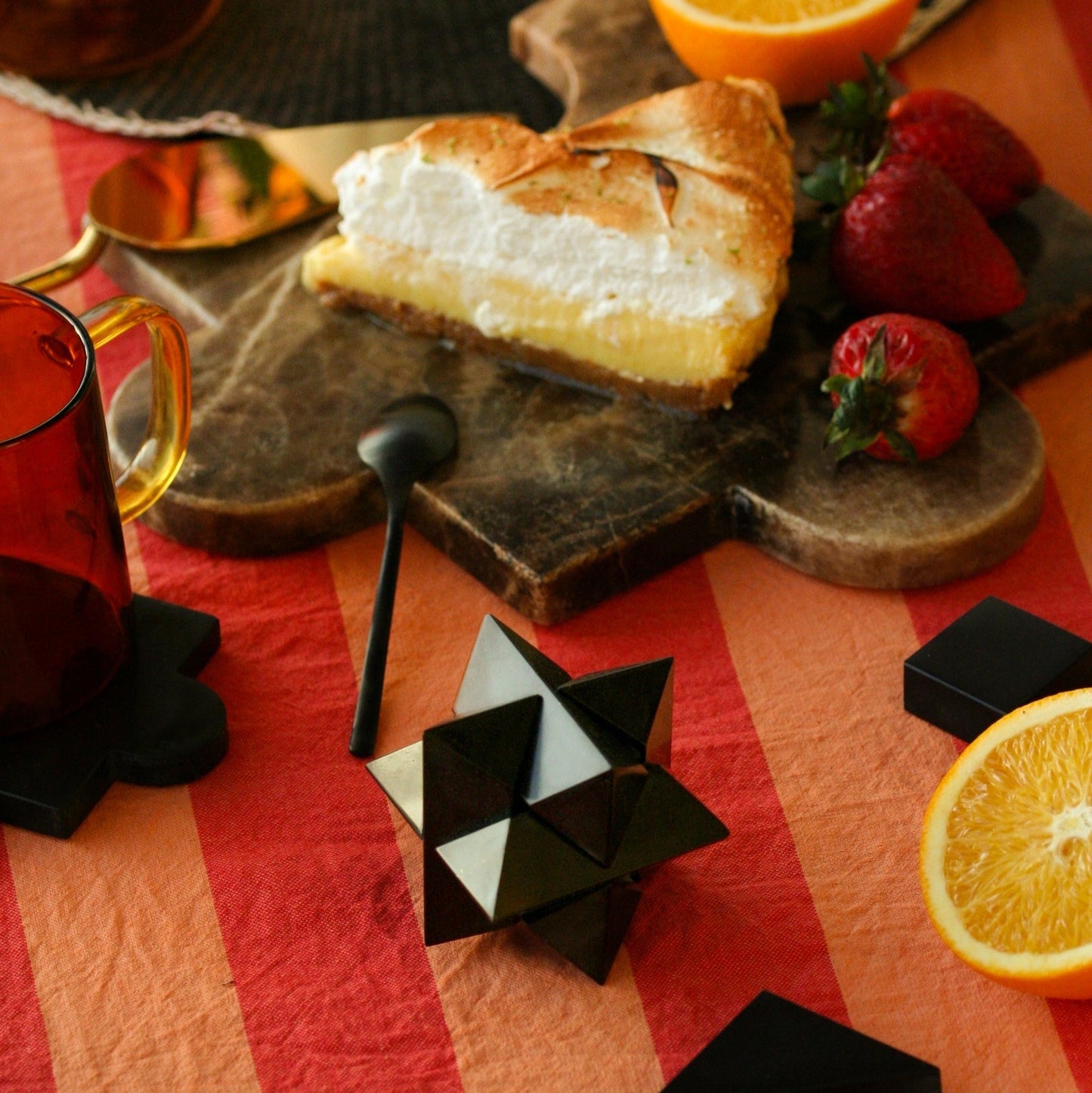 Burr Star 3D gemstone puzzle Angelite