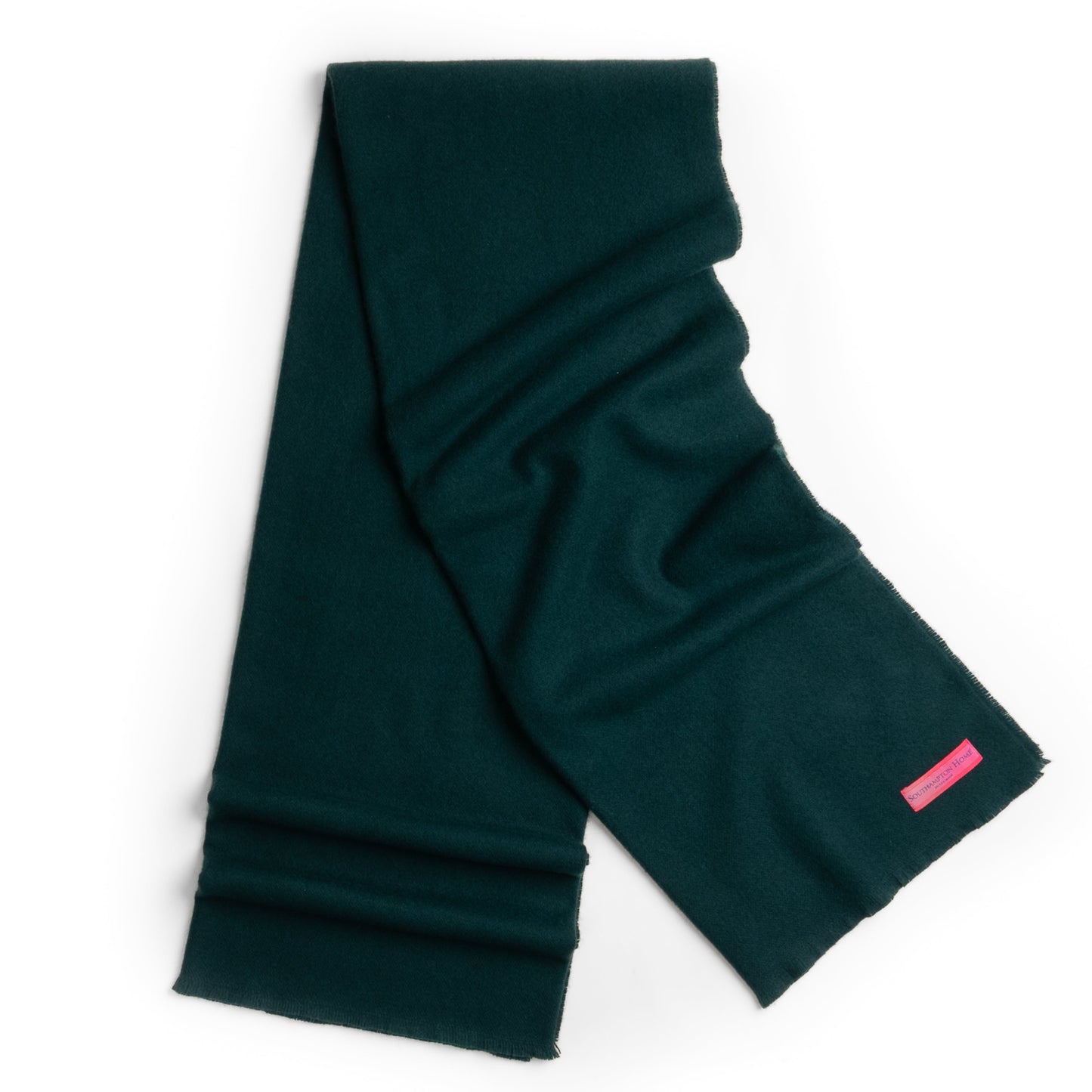 Luxury Cashmere Throw - Forest Green