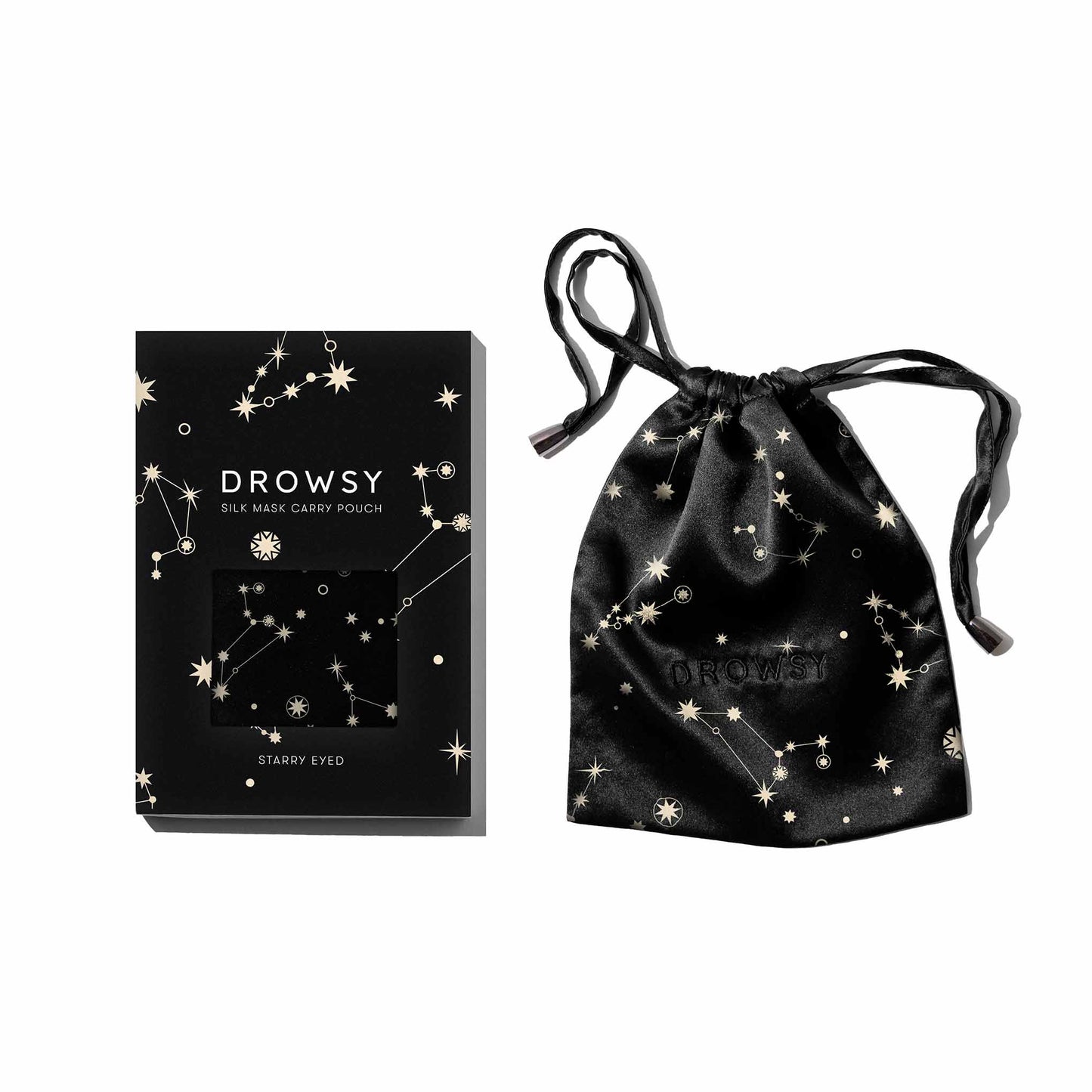 Starry Eyed Silk Carry Pouch