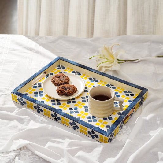 Marigold Mosaic Inlay Serving Tray