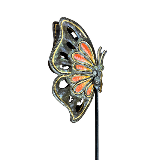 Orange Butterfly Stake