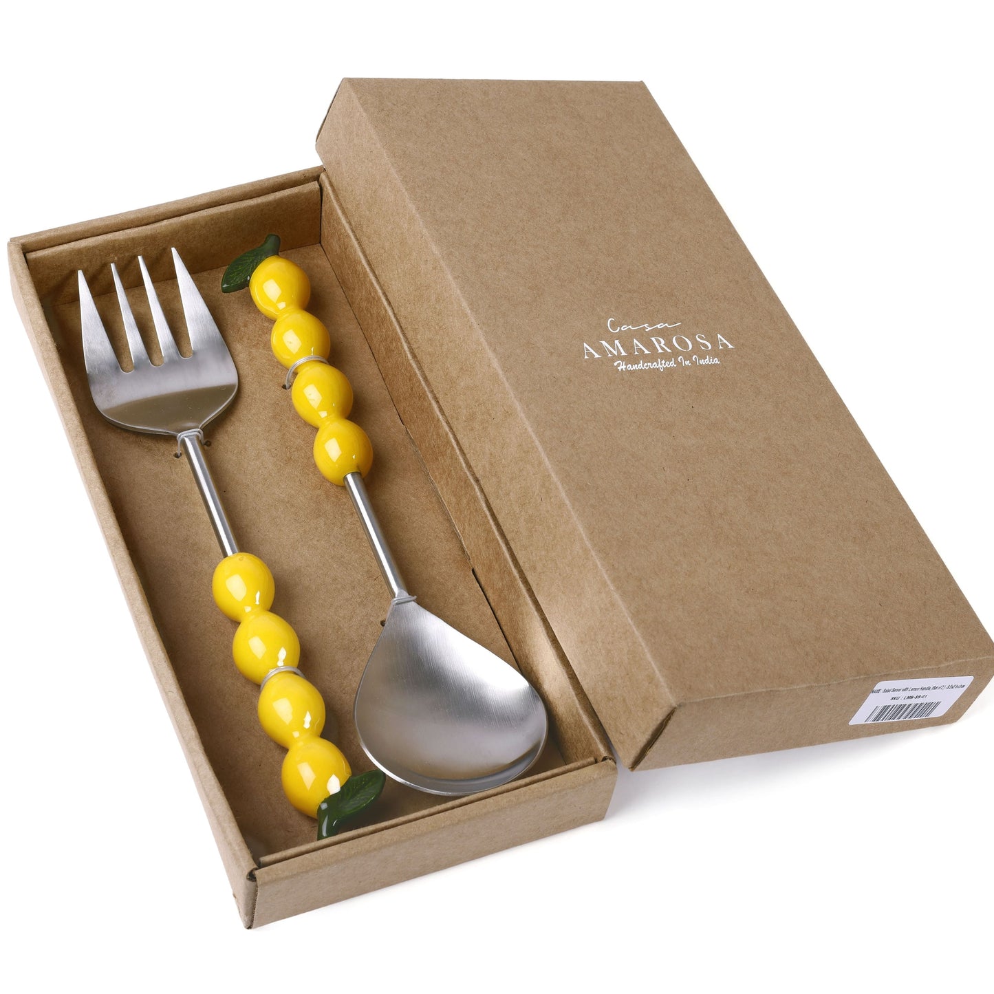 S/2 Salad Server with Lemon Handle