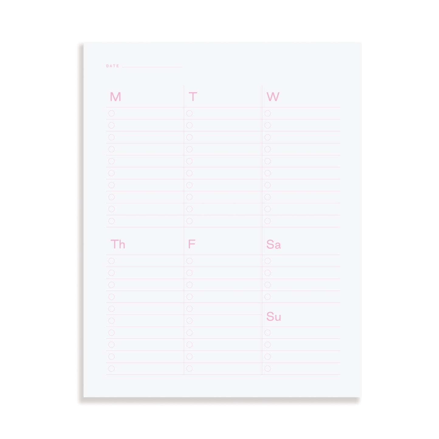 Weekly Refill Pad
