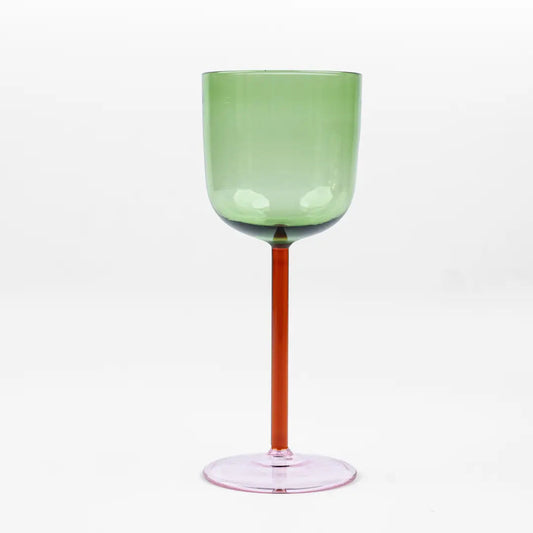 S/2 Color Pop Wine Glass - Green