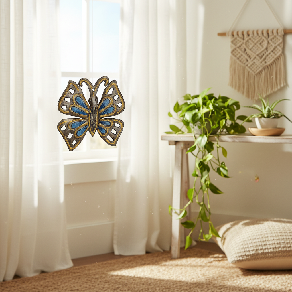 Blue Butterfly Ornament