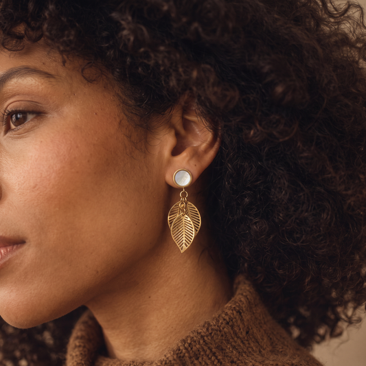 Laurel Bay Pearl Earrings