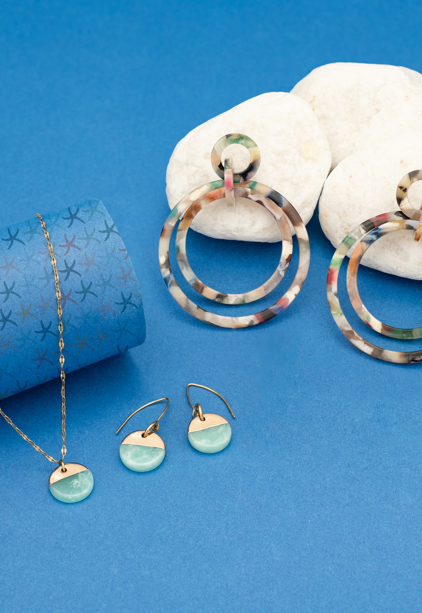 Colorful jewelry set for women, vibrant earrings, colorful sets of jewelry pieces, best fair trade jewelry