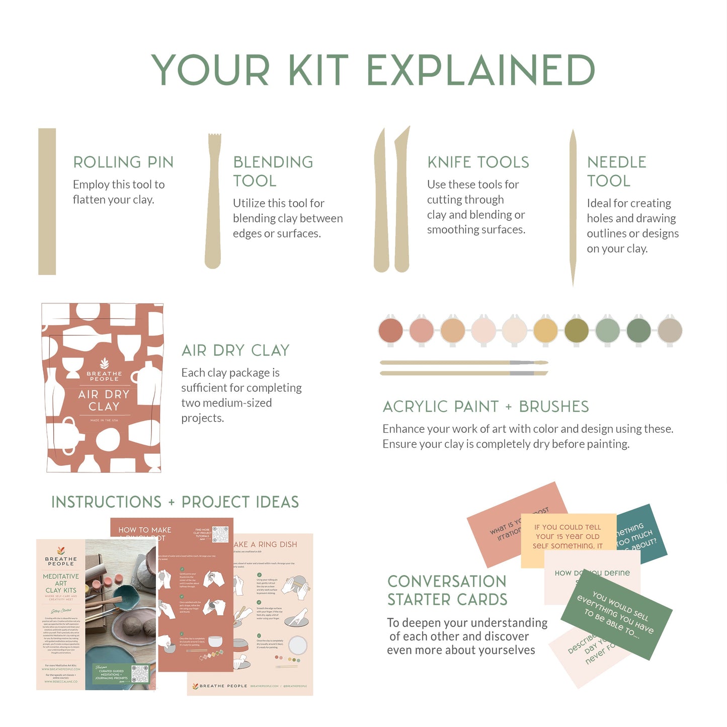 Honoring Mothers Clay Kit for 2: A Creative Keepsake for Connection