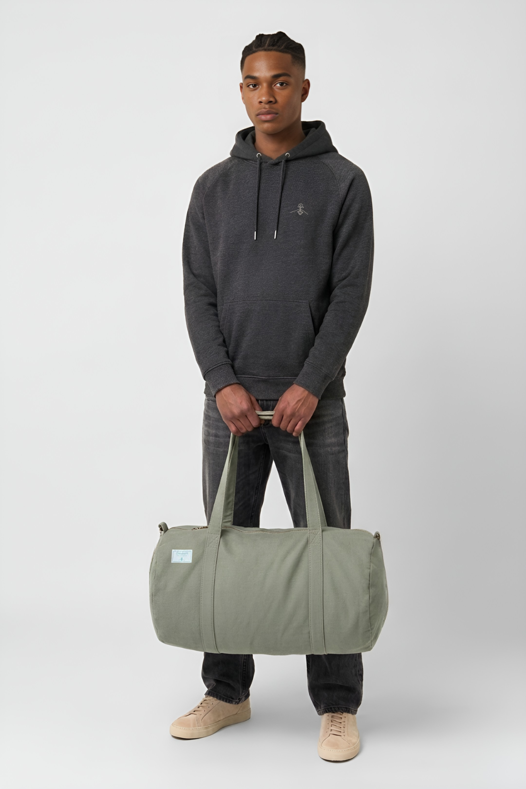 Bolsa de viaje sostenible - Verde Almendra