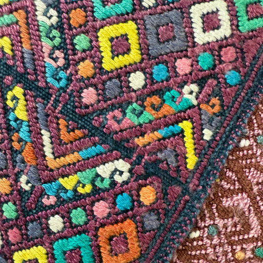 Huipil & Hemp Throw Pillow Cover