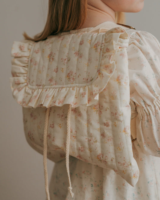 Eloise Quilted Backpack | Vintage Rose