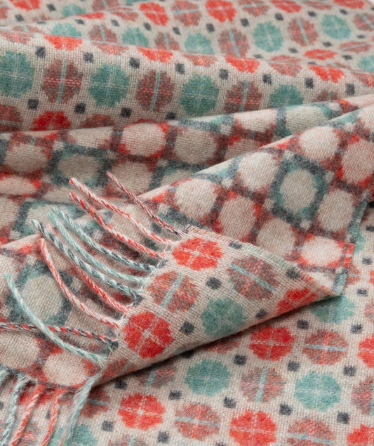 Southampton Home Merino Wool Medallion - Melon