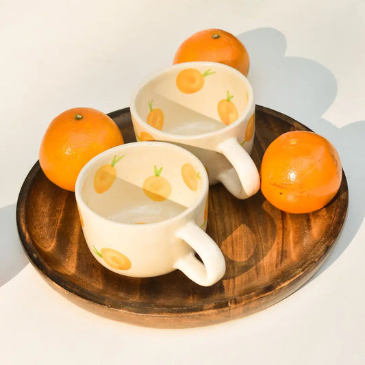 Artisan Ceramic Mug - Orange