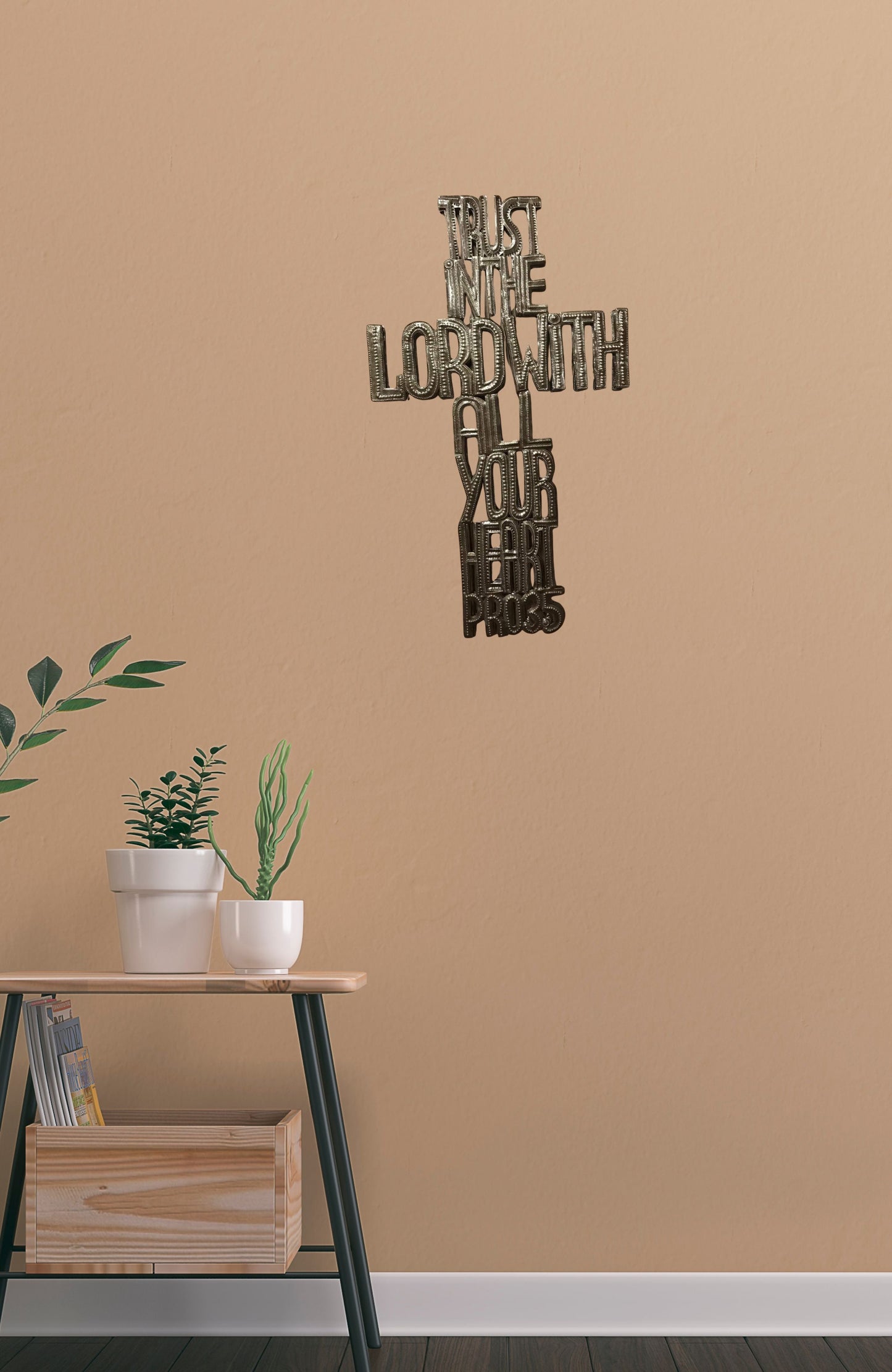 Trust in the Lord Metal Cross