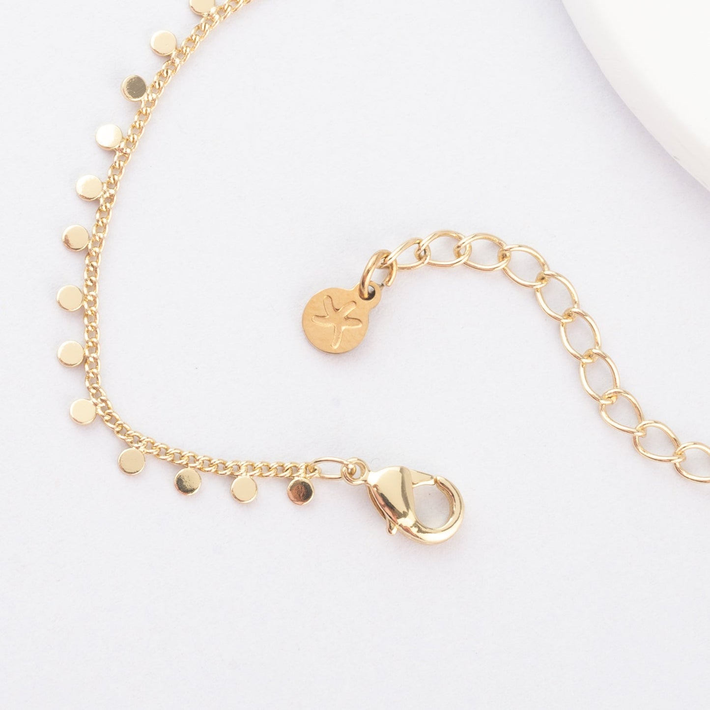 Photo of gold plated chain, adjustable gold chain, symbolism of starfish, gold necklace chain, presents for christmas