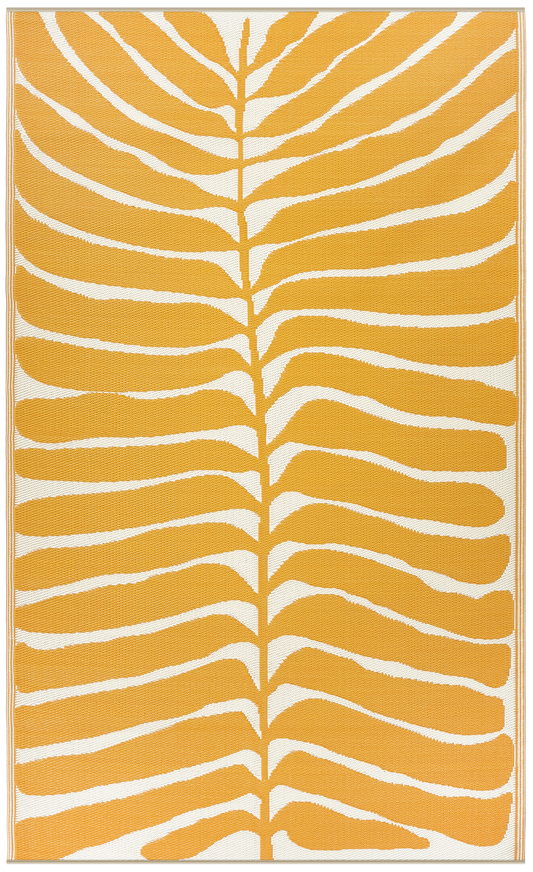 Hilo - Honey Floral Outdoor Rug for Patio