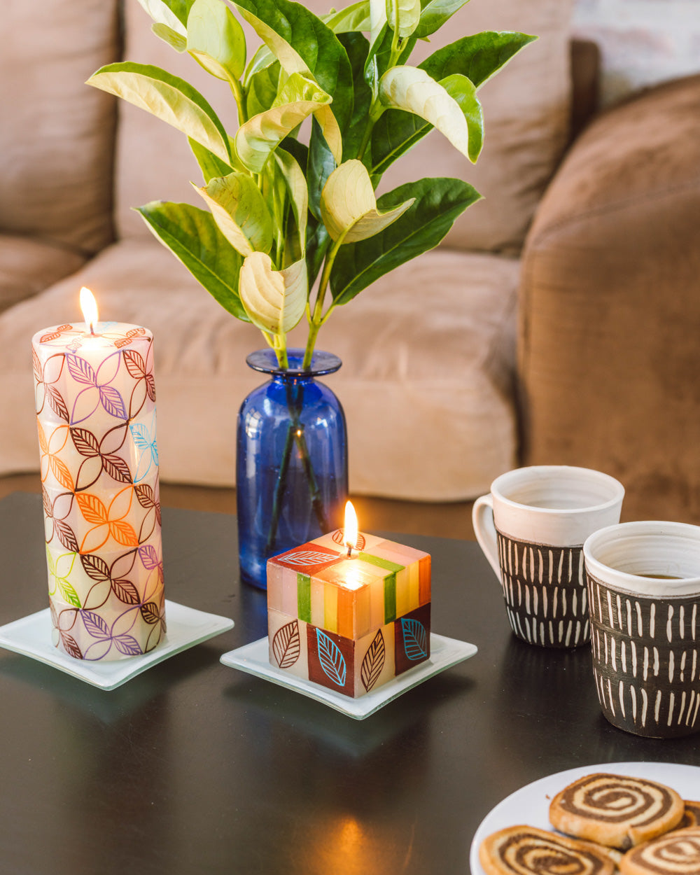 Magic Garden Painted Candles