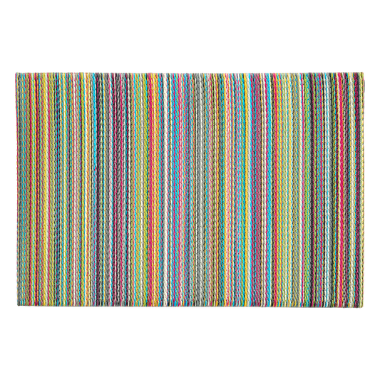 Cancun Candy Outdoor Doormat - 24" x 36" Non-Slip, Recycled Plastic