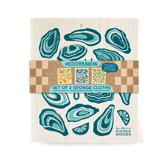 Mediterranean - Sponge Cloth Set of 3
