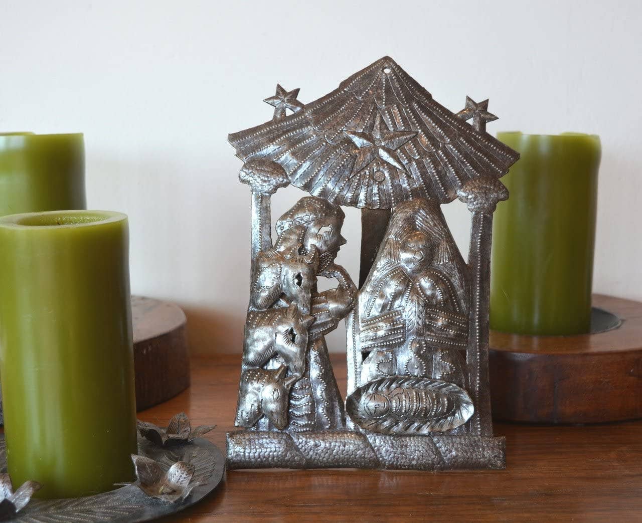 Handmade Haitian Nativity with Stand – Fair Trade Recycled