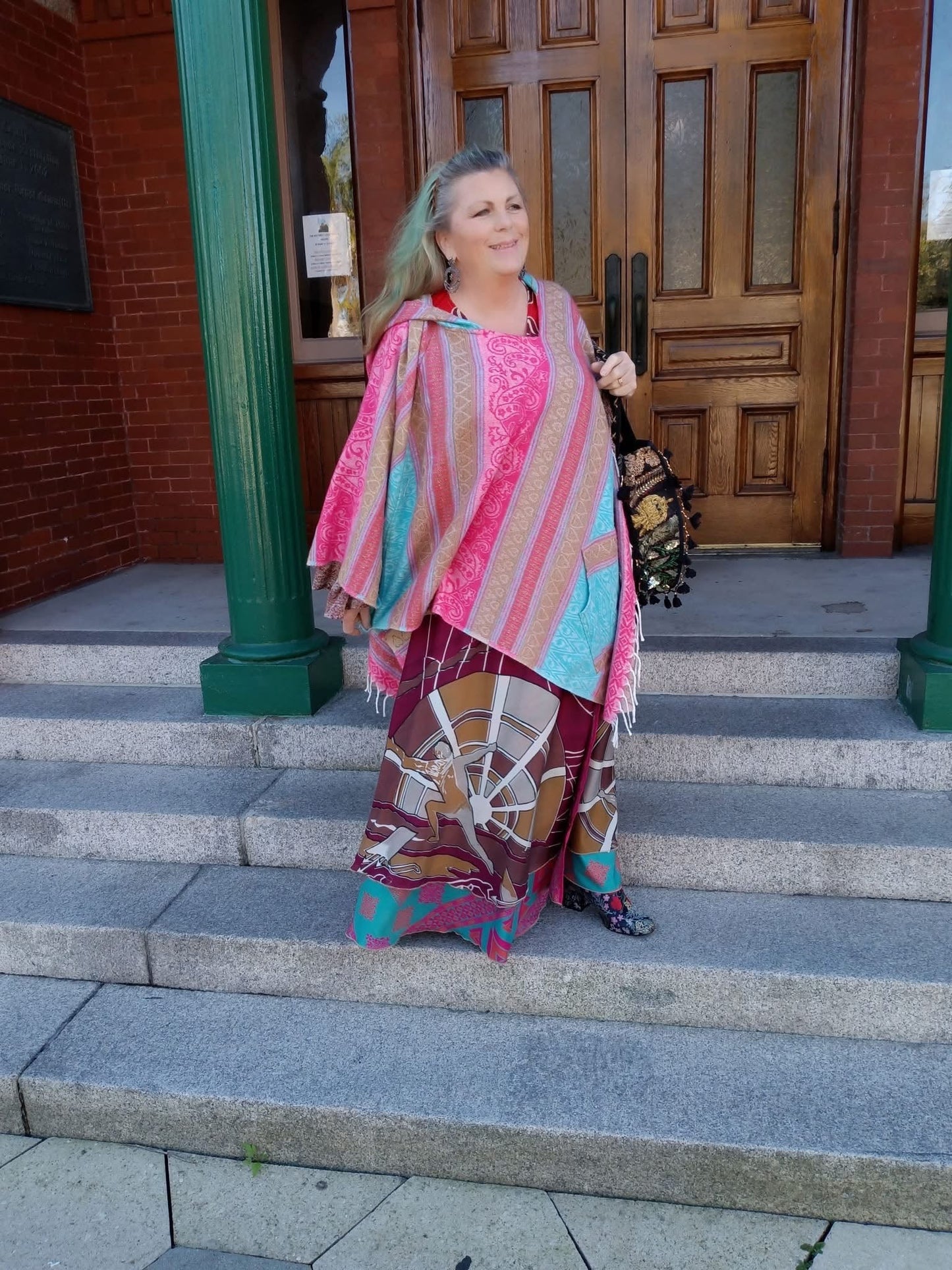 Nanda Hooded Poncho