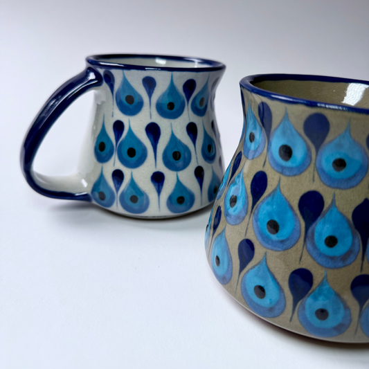 Palopo Jarro Mug (Blue Blue White) - 14 oz