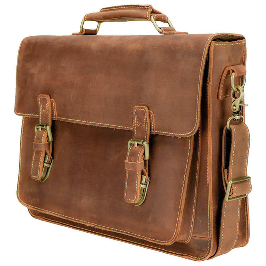 WANDERLUST Large Vintage Satchel ~ British Tan ~