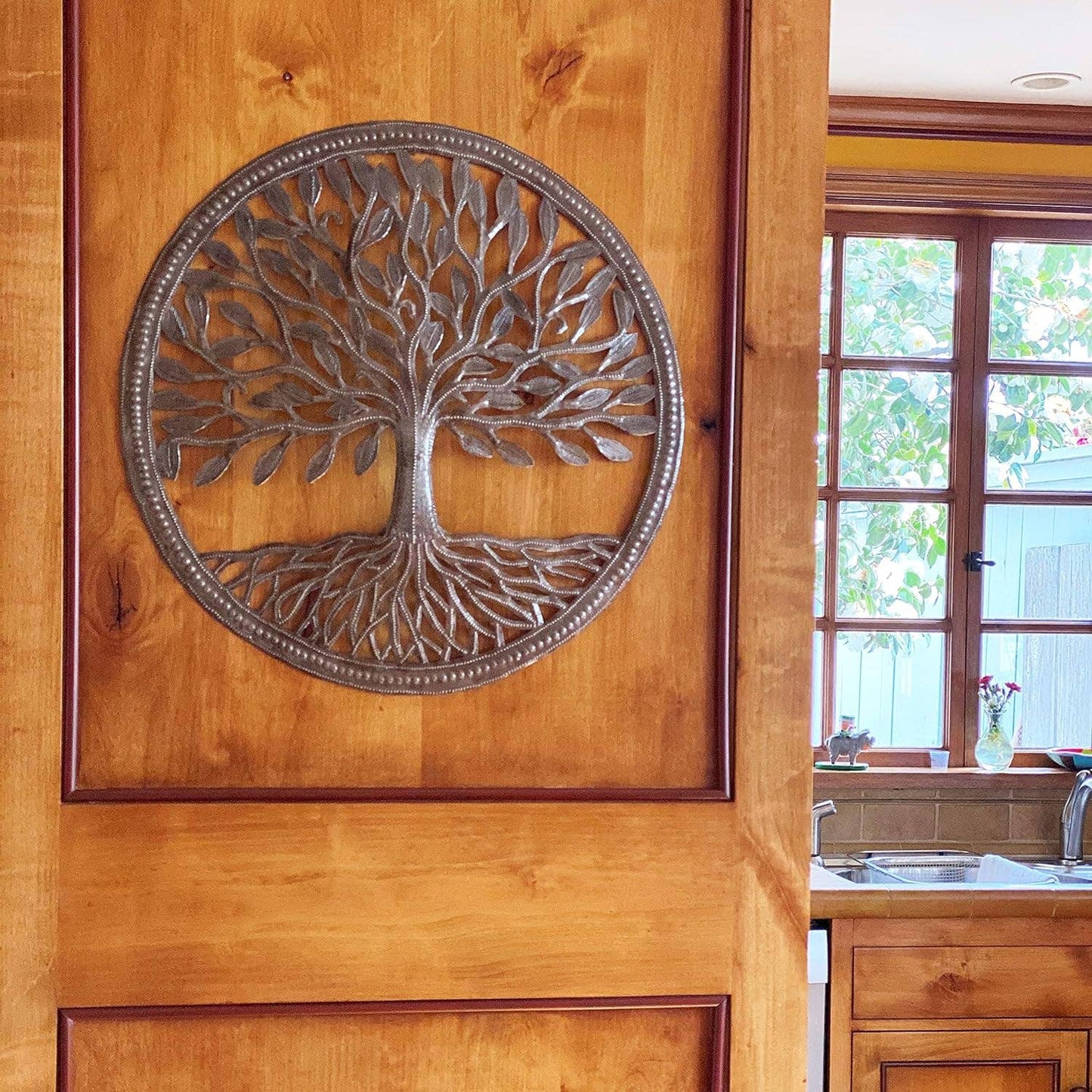 17" Tree of Life, Metal Wall Art, Fair Trade Project