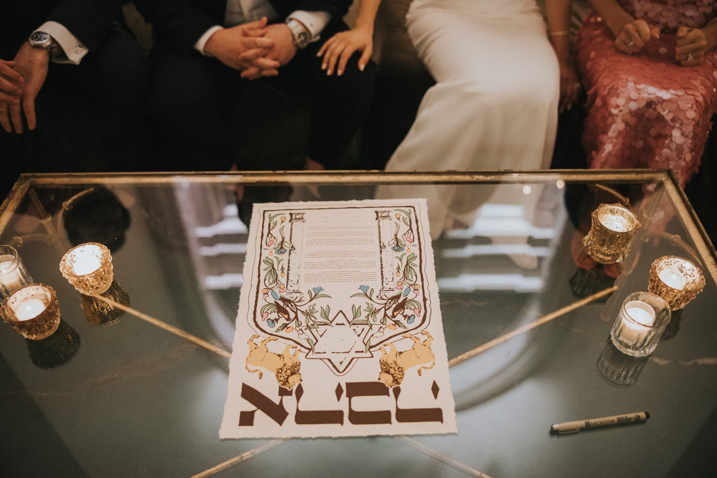 Ahava Lions Ketubah