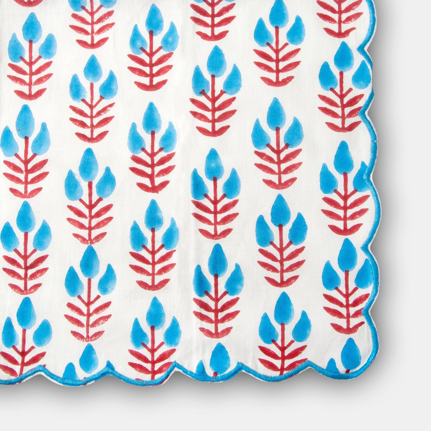 Meadow Floral Cotton Handblocked Napkin Set of 4