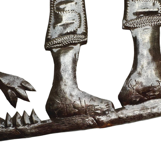 Farmer with Birds Metal Wall Art by Michee Remy 11" x 35"