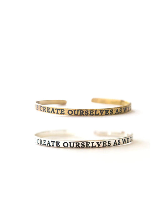 Create Yourself Quote Cuff