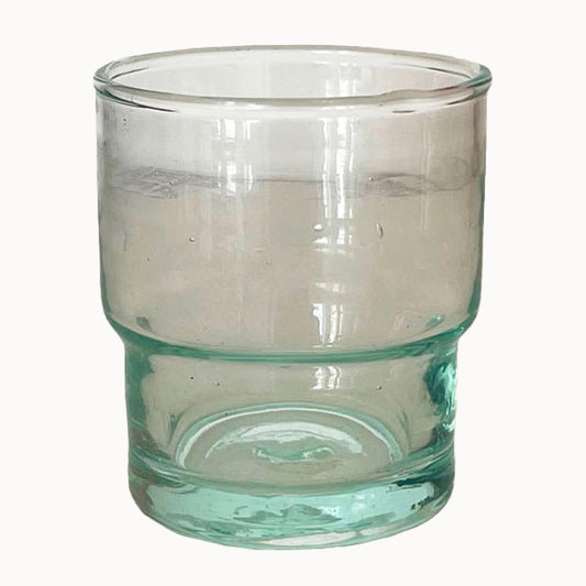 Moroccan Handblown Column Glasses | Set of Two