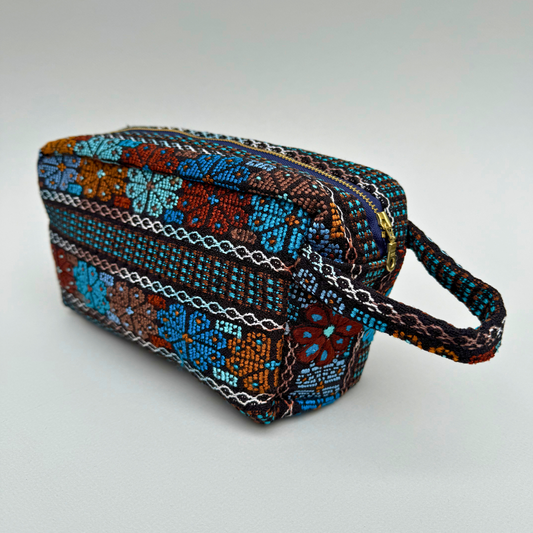 Handwoven (and Spill Proof) Cosmetic Travel Bag