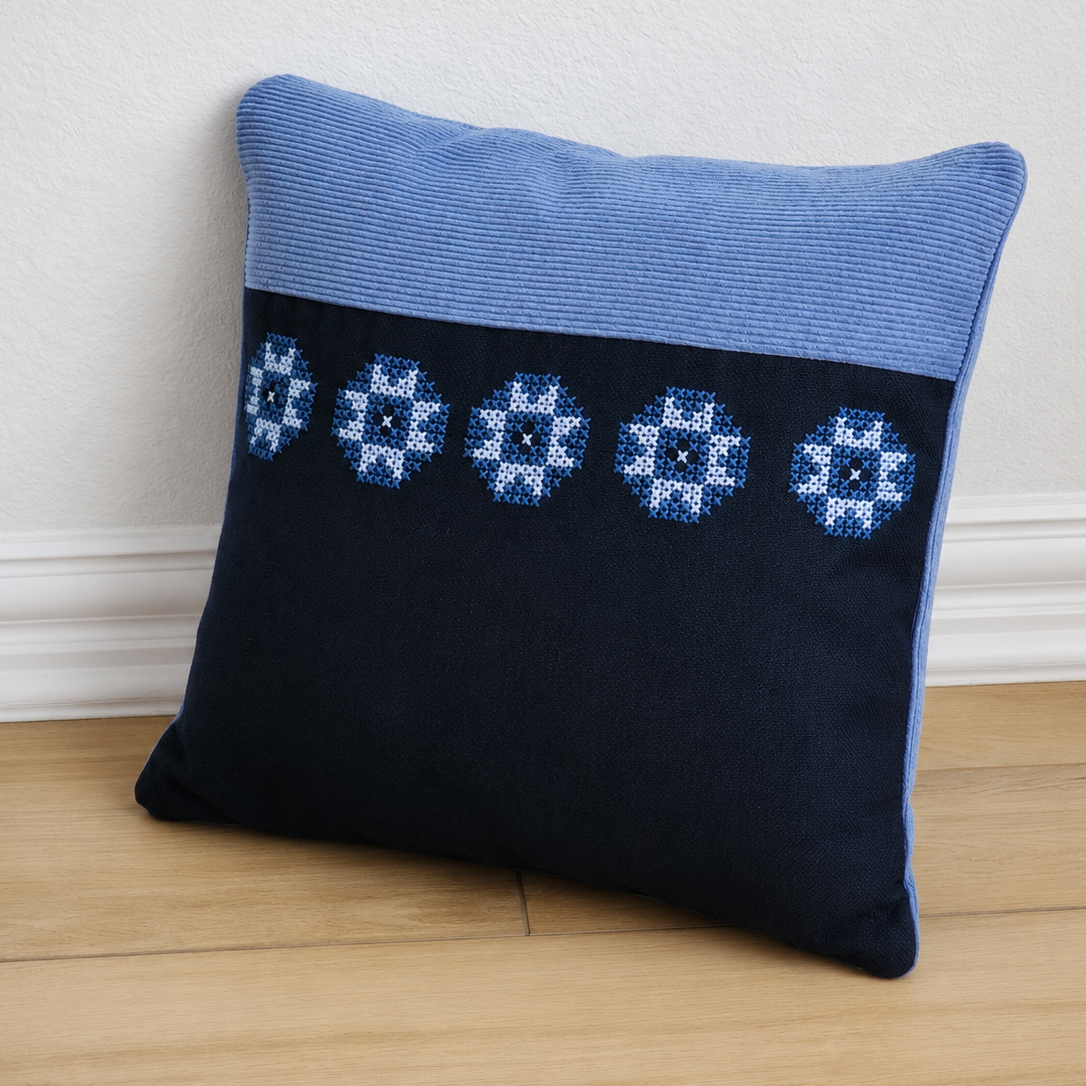 Maha Pillow Cover - Blue