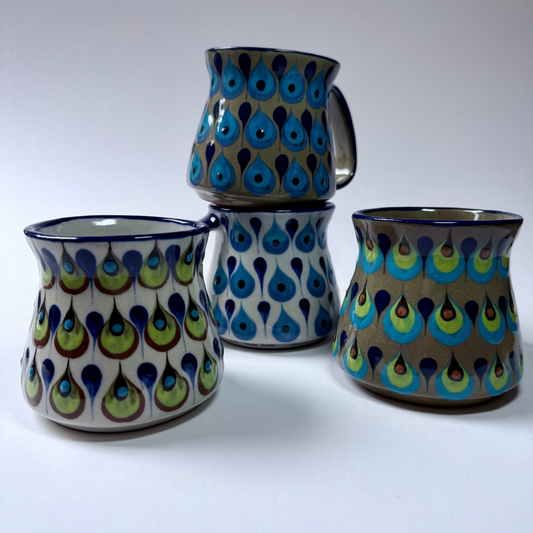 Palopo Jarro Mug (Green Blue Brown) - 14 oz