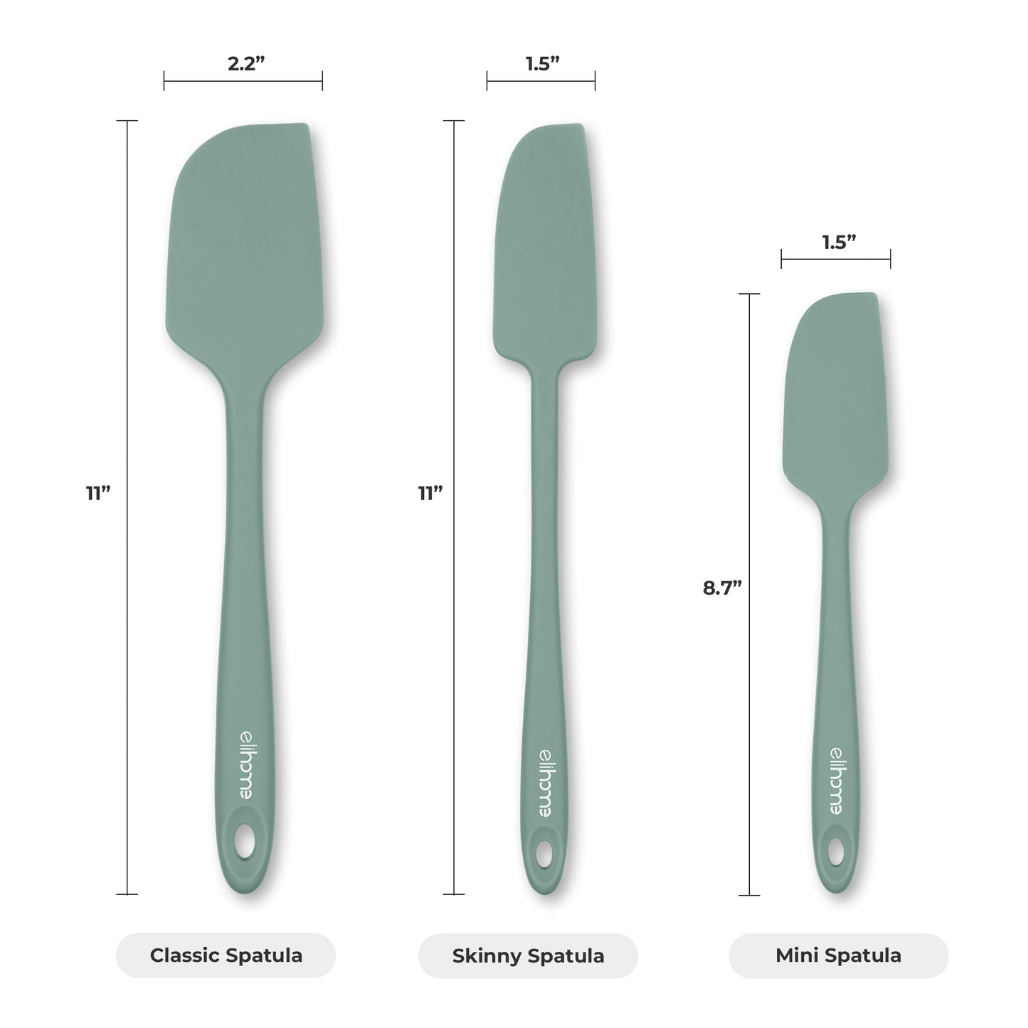 Elihome Mini Spatula - 8.9" L x 1.5" W