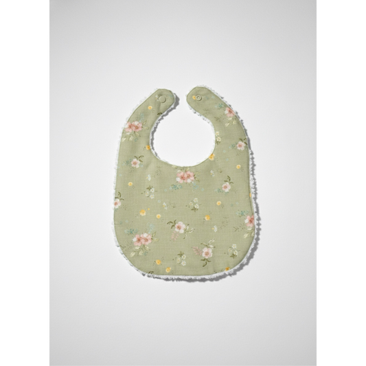 Layette Linen Bib – Hedgerow Floral