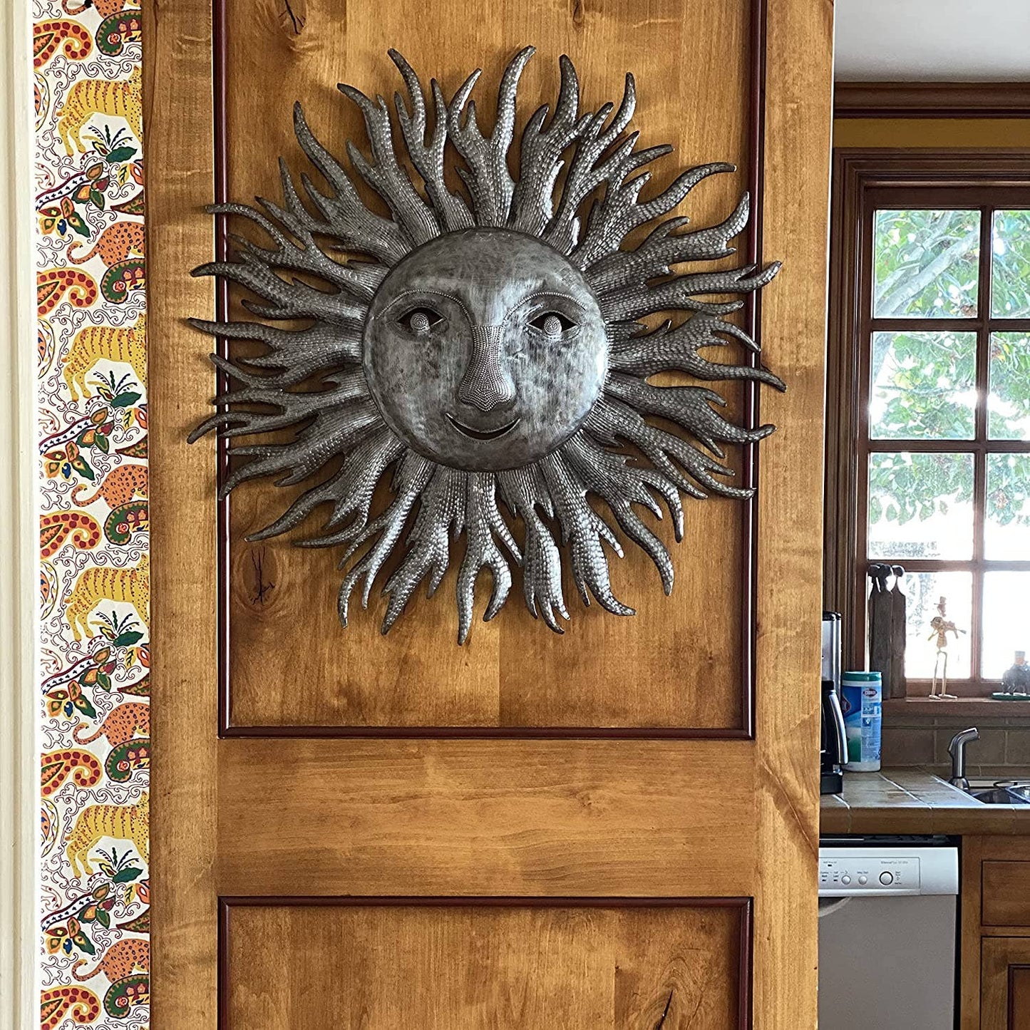 Sun Wall Decor, Wind Blown Rays 22"