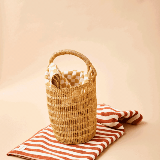 Kuma Open Weave Bucket Bag