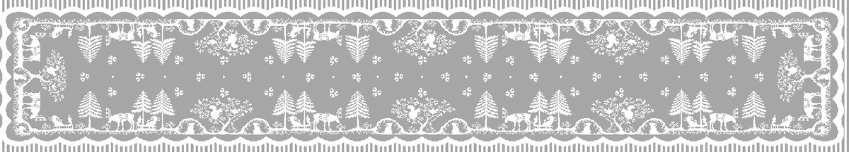 Prince of Scots Scottish Leno Gauze Table Runner ~ Gold Lurex ~