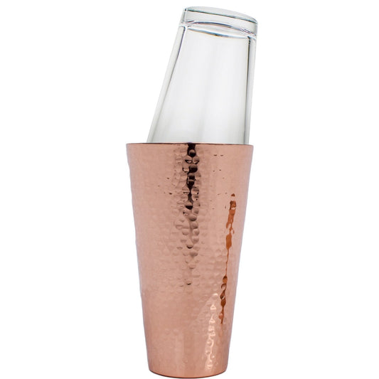 Prince of Scots Professional Hammered Copper Boston Style Cocktail Shaker