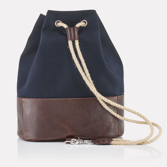 Wanderlust Canvas Duffle Bag - Classic Navy
