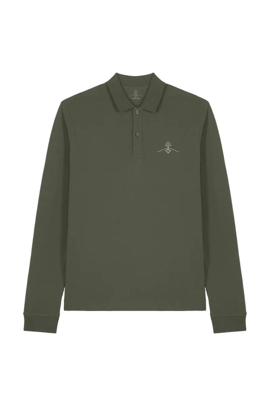 Polo algodón orgánico - Verde Tostado