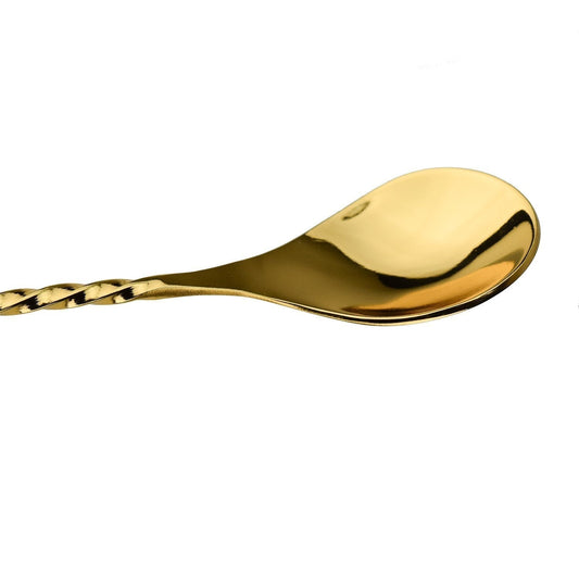 24K Gold Plate Tear Drop Bar Spoon (Premium Gift Box)