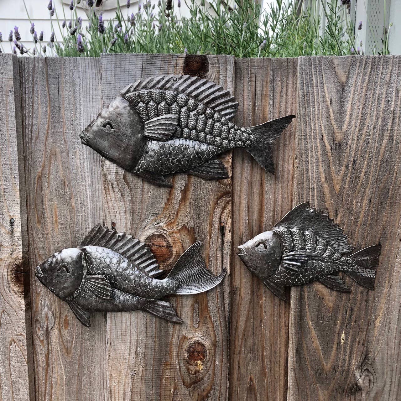 Haitian Metal Tropical Fish Wall Art Fair Trade 8.5x6