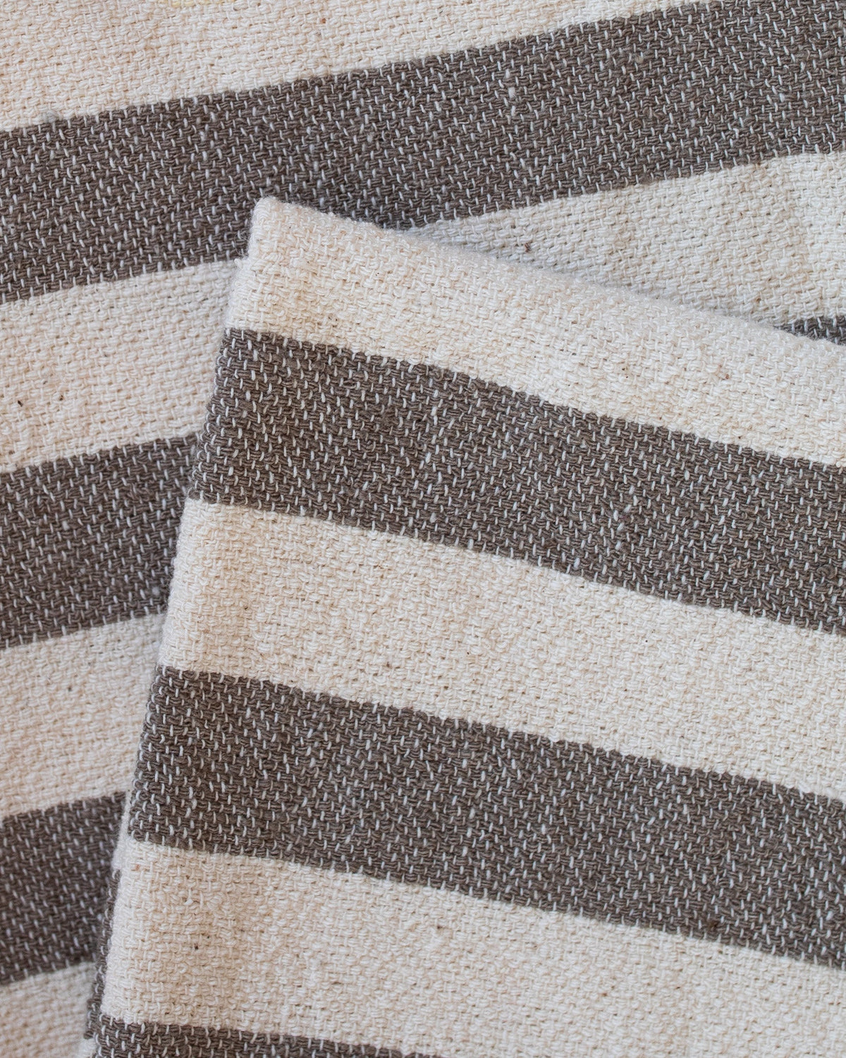 The kd weave Throw - Gray Stripe